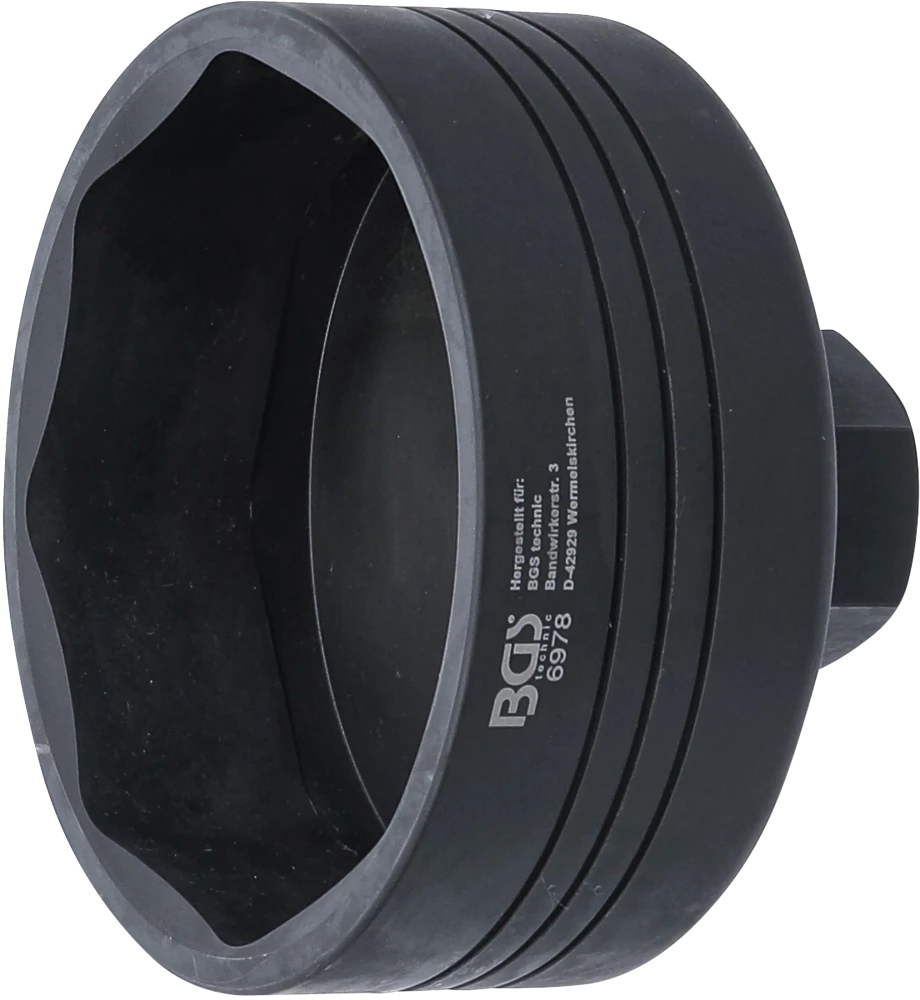 Achsmuttern-Schlüssel, 8-kant, für BPW 12 t Achsen, SW 109 mm