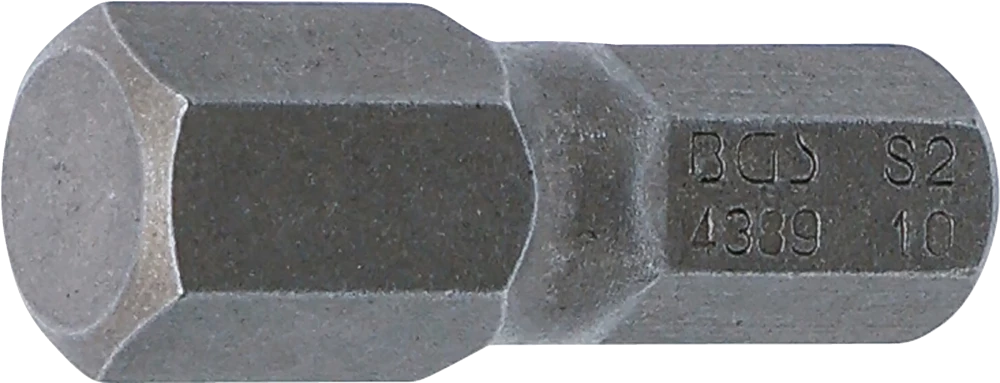 Bit, Länge 30 mm, Antrieb Außensechskant 8 mm (5/16"), Innensechskant 10 mm