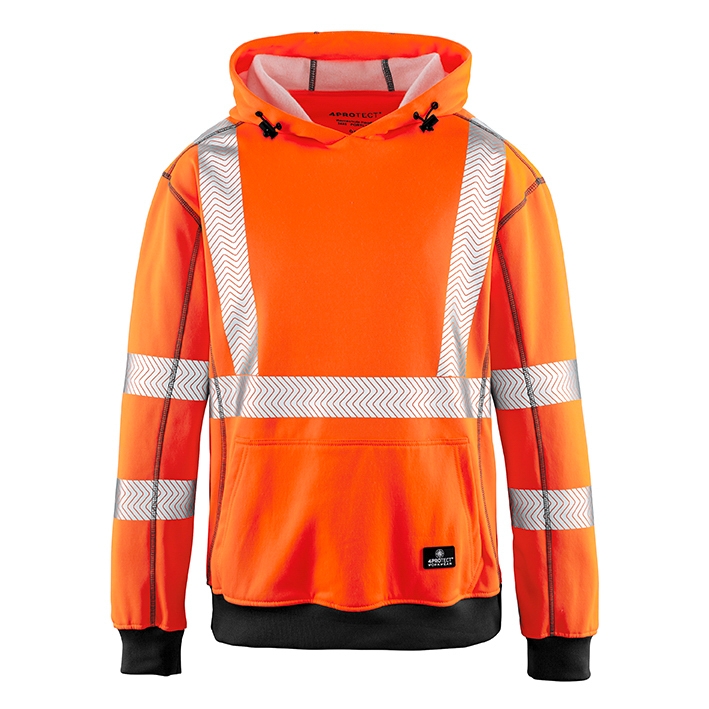 4PROTECT® Warnschutz UV-Hoodie Portland leuchtorange