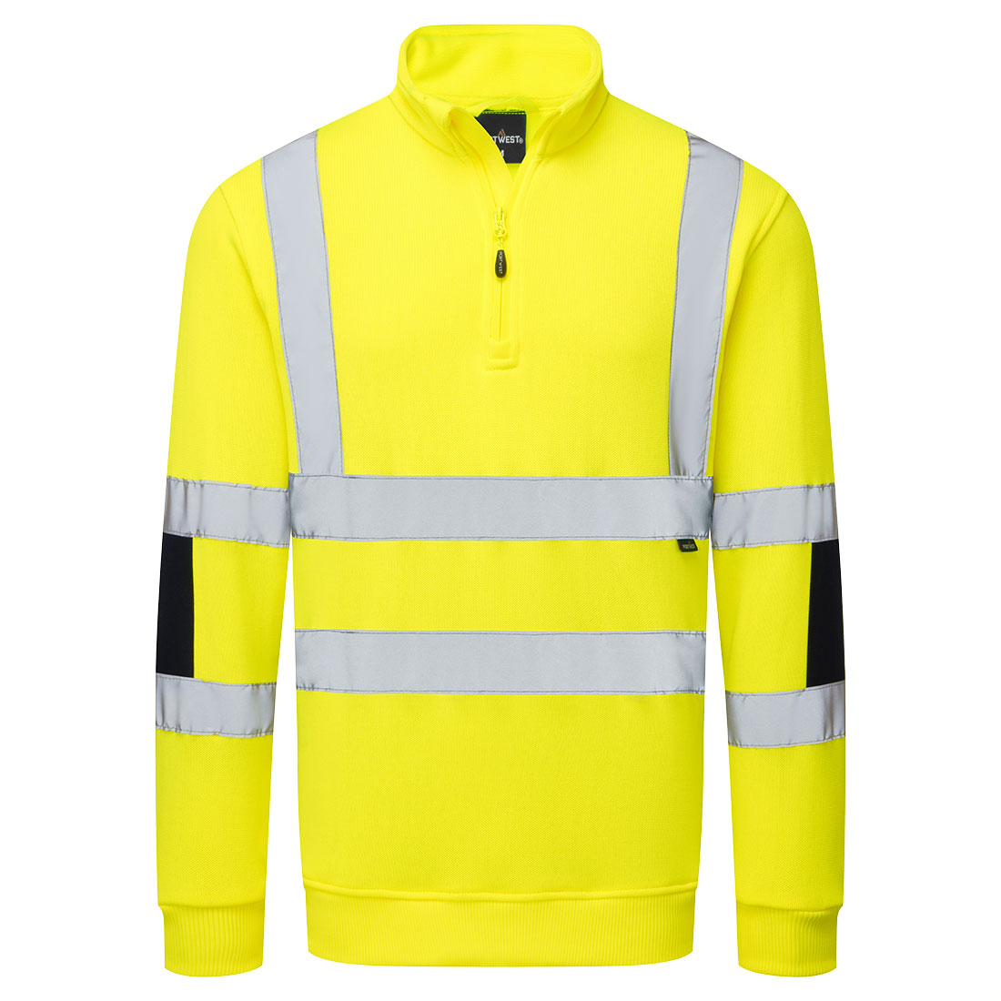 Hi-Vis Knitted Half Zip Sweatshirt
