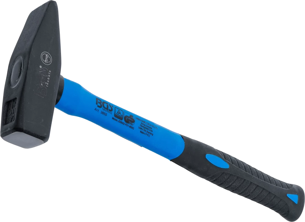 Schlosserhammer, Fiberglasstiel, DIN 1041, 800 g