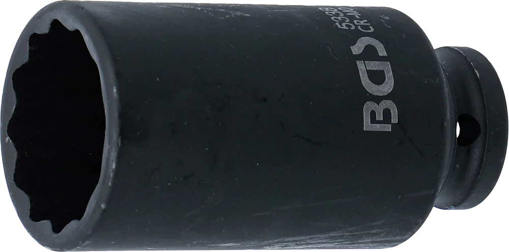 Kraft-Steckschlüssel-Einsatz Zwölfkant, tief, Antrieb Innenvierkant 12,5 mm (1/2"), SW 32 mm
