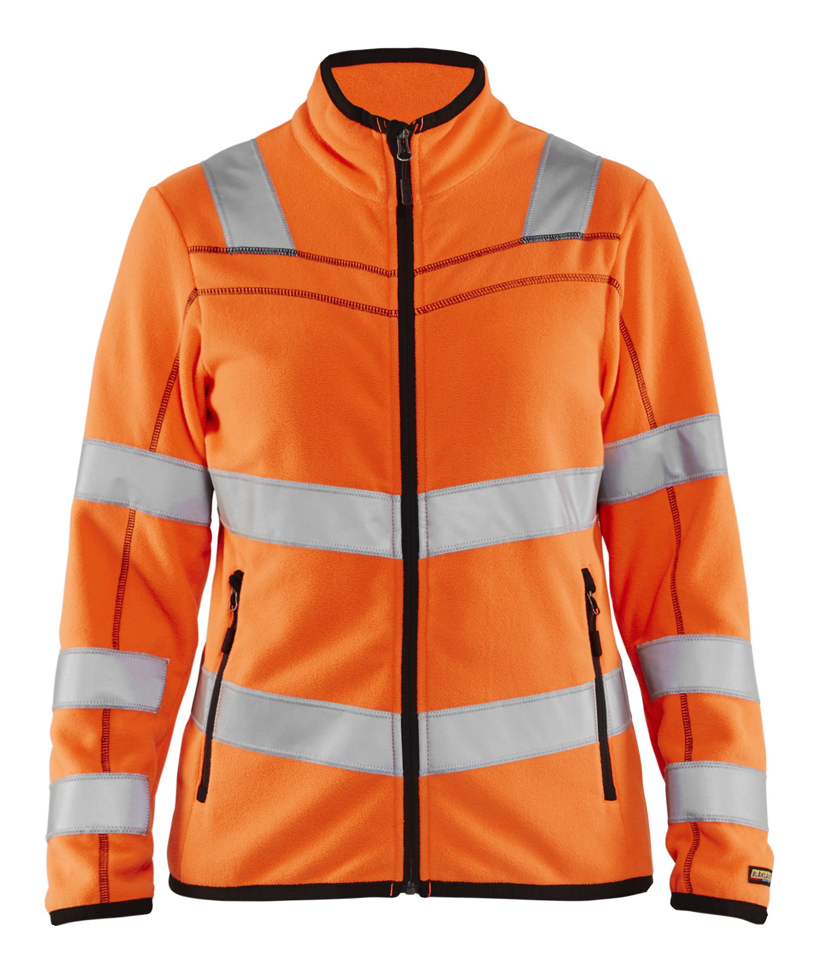 Damen High Vis Microfleece Jacke