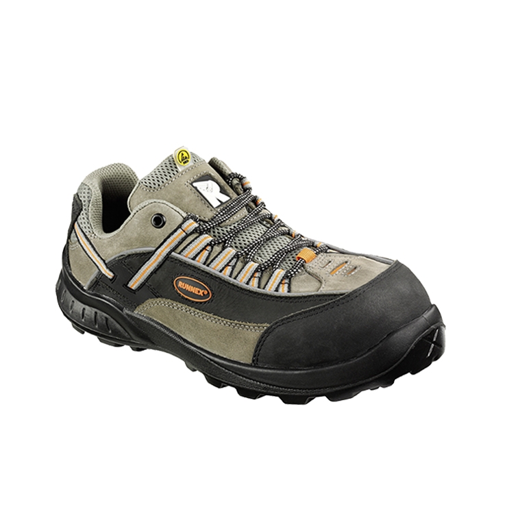 RUNNEX® S2-ESD-Sicherheitshalbschuhe TeamStar schwarz/beige/orange