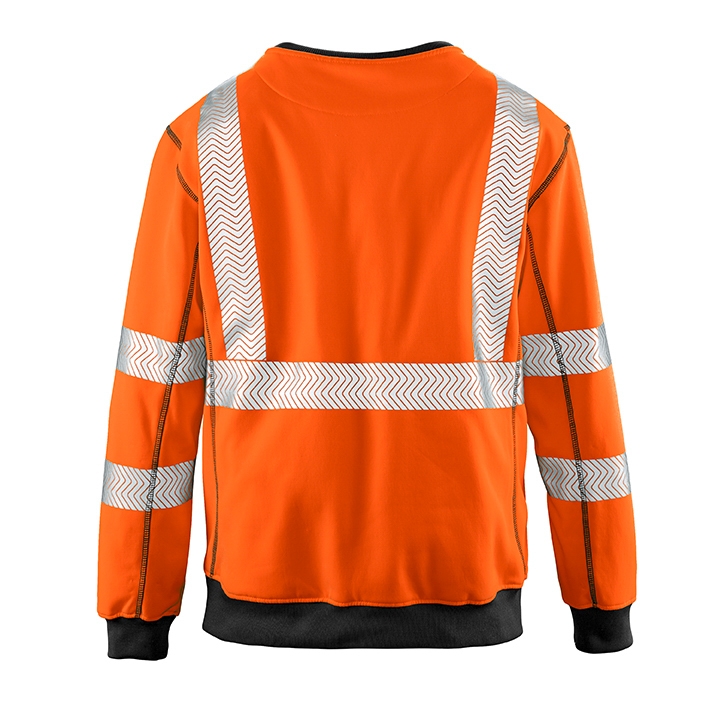 4PROTECT® Warnschutz UV-Sweatshirt COLUMBUS leuchtorange