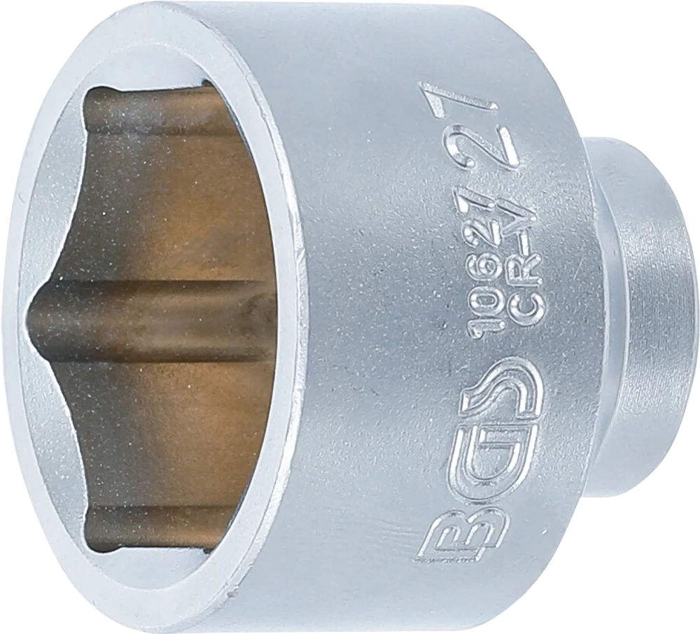 Steckschlüssel-Einsatz Sechskant, Antrieb Innenvierkant 10 mm (3/8"), SW 27 mm