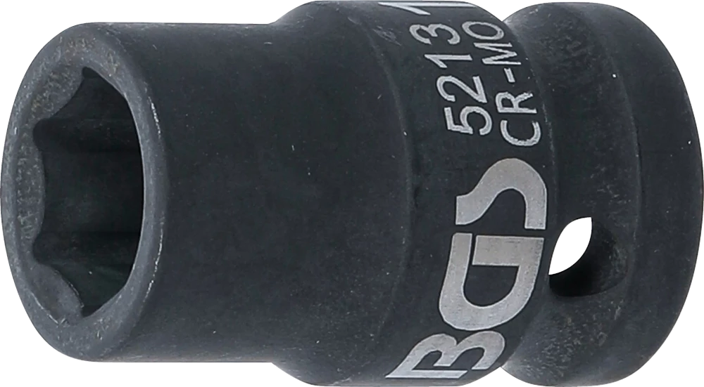 Kraft-Steckschlüssel-Einsatz Sechskant, Antrieb Innenvierkant 12,5 mm (1/2"), SW 13 mm