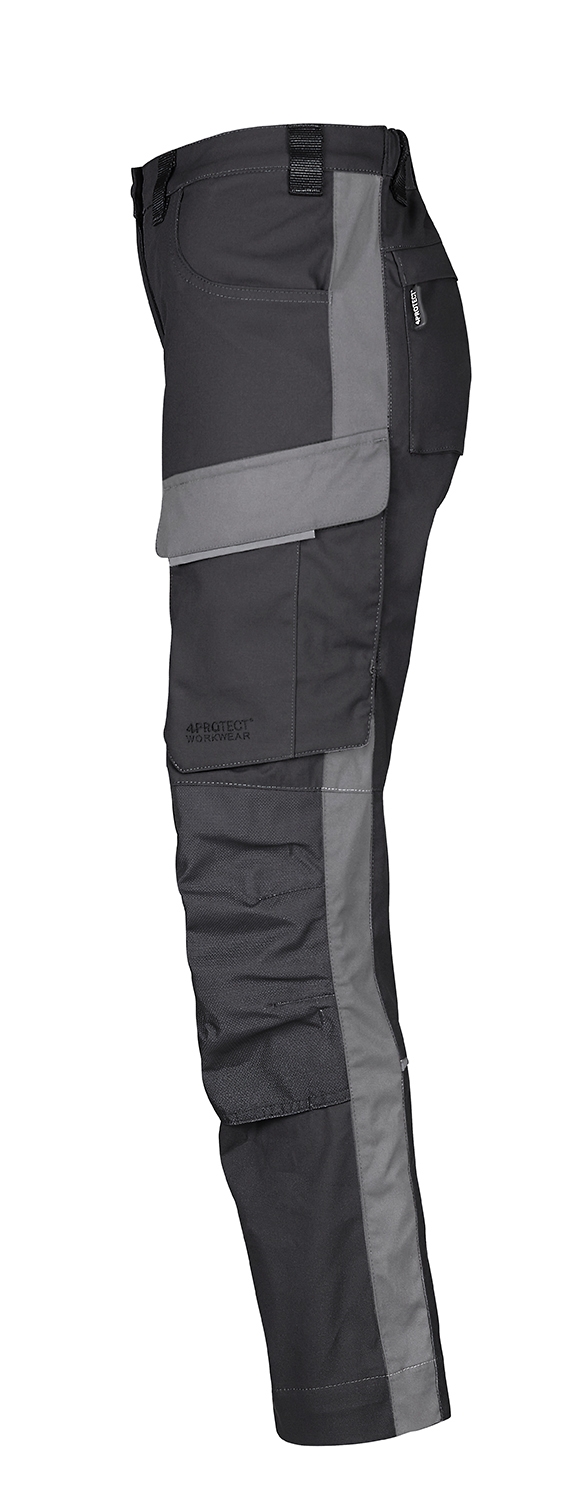 4PROTECT® Workwear Damen-Hose schwarz/grau