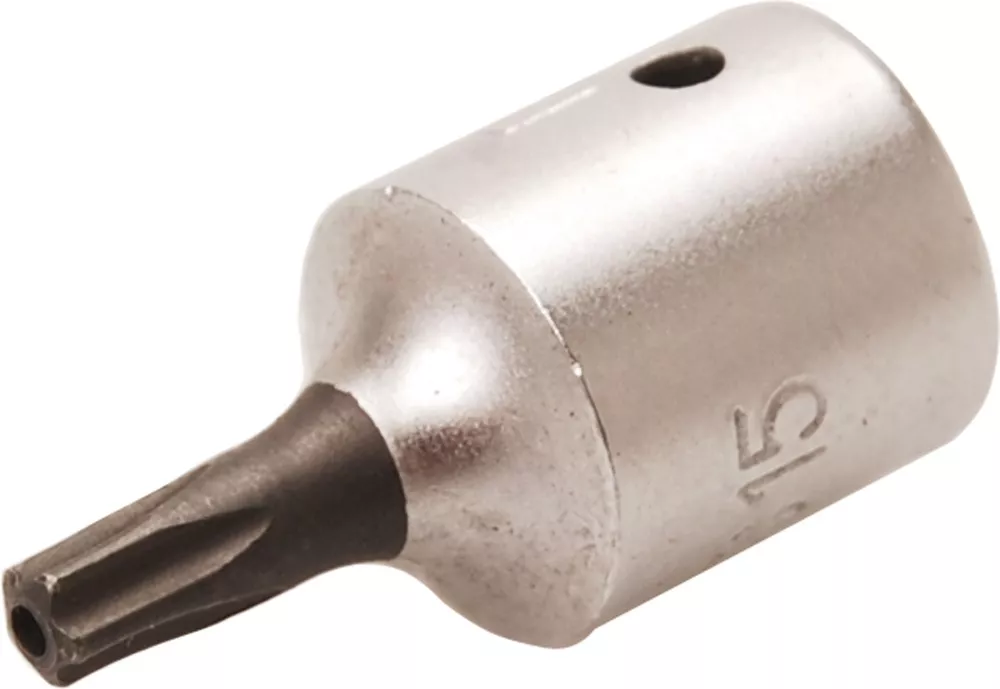 Bit-Einsatz, Antrieb Innenvierkant 6,3 mm (1/4"), TS-Profil (für Torx Plus) mit Bohrung TS15