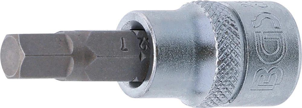 Bit-Einsatz, Antrieb Innenvierkant 10 mm (3/8"), Innensechskant 7 mm