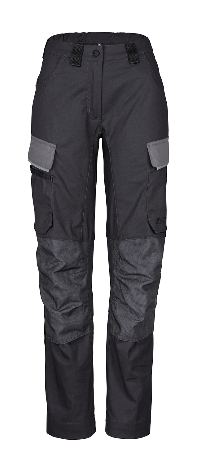 4PROTECT® Workwear Damen-Hose schwarz/grau