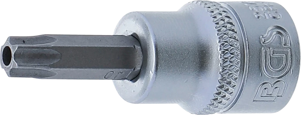 Bit-Einsatz, Antrieb Innenvierkant 10 mm (3/8"), T-Profil (für Torx) mit Bohrung T40