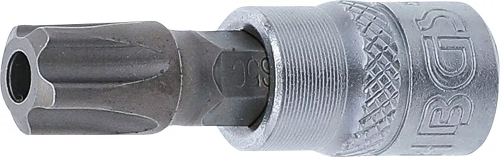 Bit-Einsatz, Antrieb Innenvierkant 6,3 mm (1/4"), TS-Profil (für Torx Plus) mit Bohrung TS50