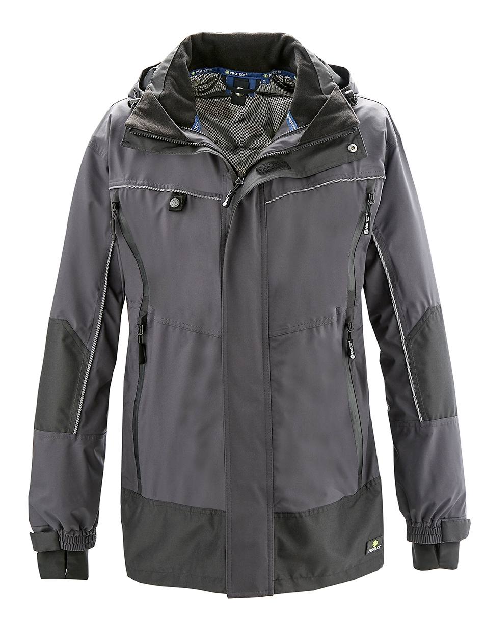 4PROTECT® Wetterschutz-Jacke PHILLY grau/schwarz