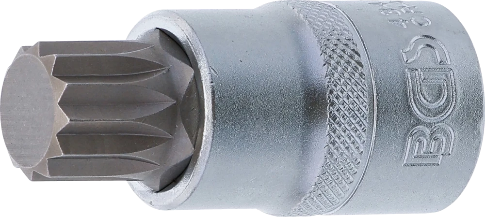 Bit-Einsatz, Antrieb Innenvierkant 12,5 mm (1/2"), Innenvielzahn (für XZN) M18