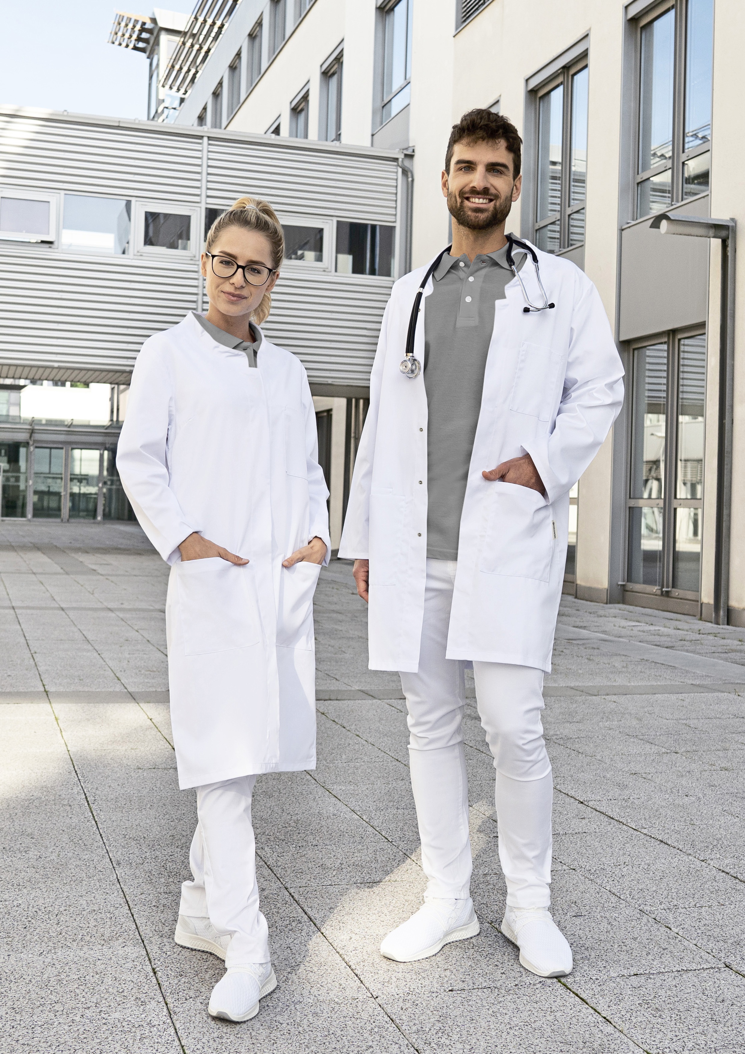 Damenkittel Modern-Shape Stehkragen