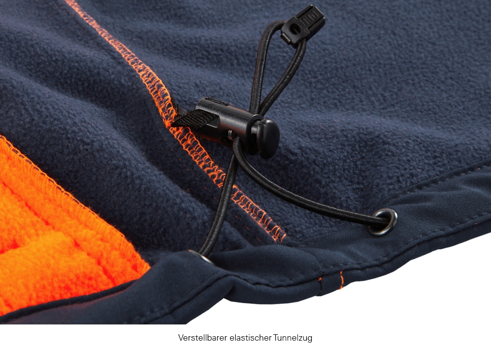 4PROTECT® Warnschutz-Softshelljacke PITTSBURGH leuchtorange/navy