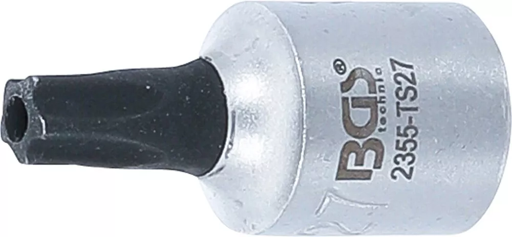 Bit-Einsatz, Antrieb Innenvierkant 6,3 mm (1/4"), TS-Profil (für Torx Plus) mit Bohrung TS27