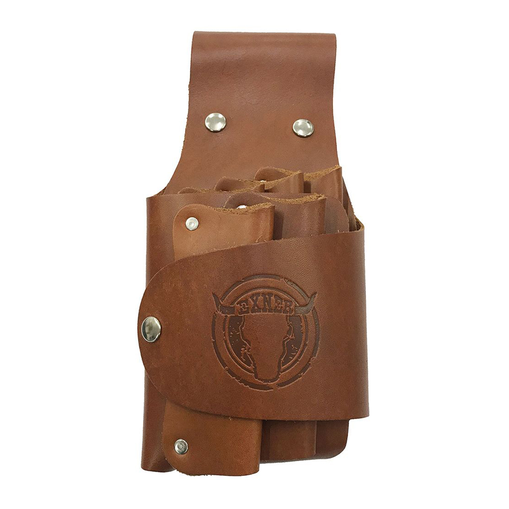 Barbertasche für Scheren cognac