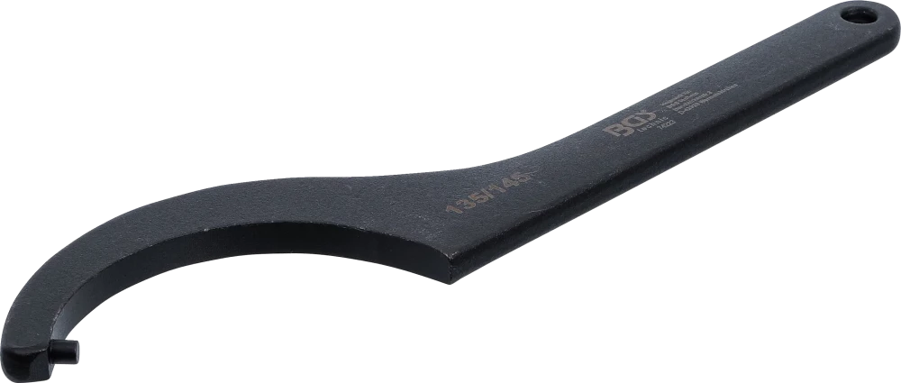Hakenschlüssel mit Zapfen, 135 - 145 mm