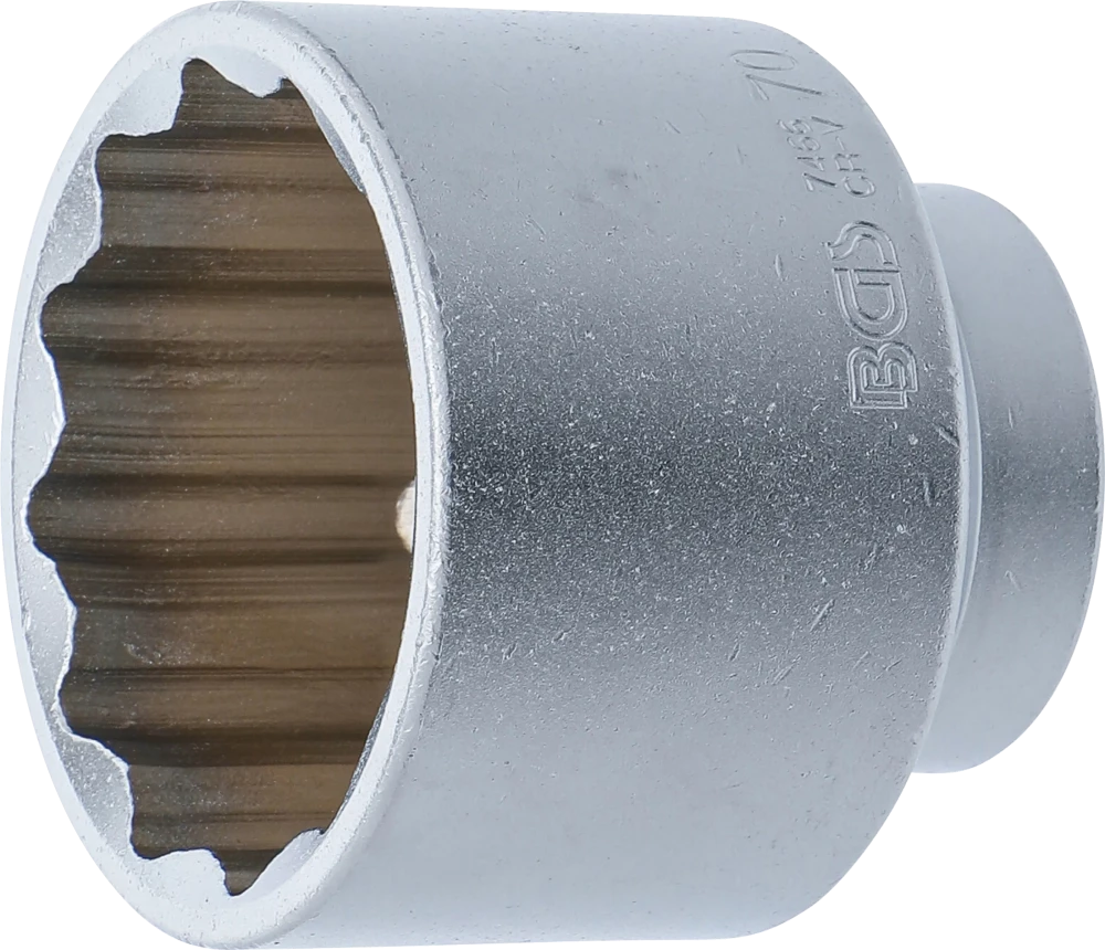 Steckschlüssel-Einsatz Zwölfkant, Antrieb Innenvierkant 20 mm (3/4"), SW 70 mm