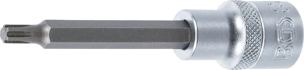 Bit-Einsatz, Länge 100 mm, Antrieb Innenvierkant 12,5 mm (1/2"), Keil-Profil (für RIBE) M6