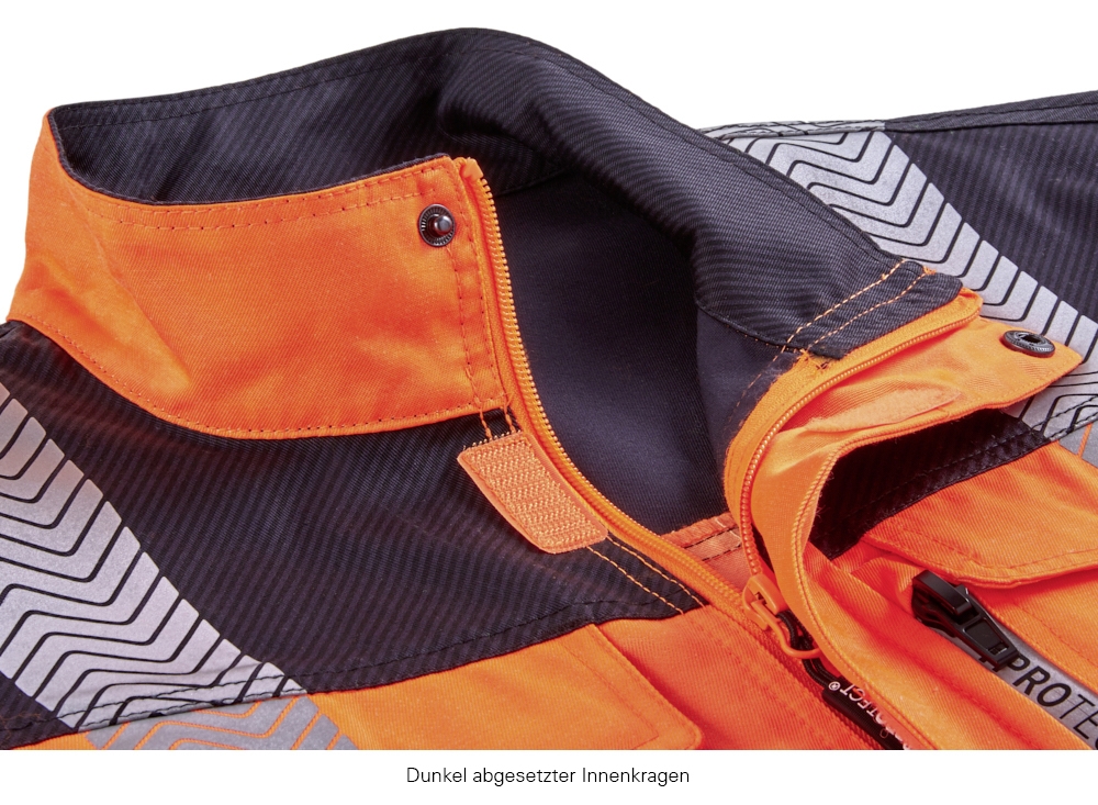 4PROTECT® Warnschutz-Bundjacke KENTUCKY leuchtorange/grau