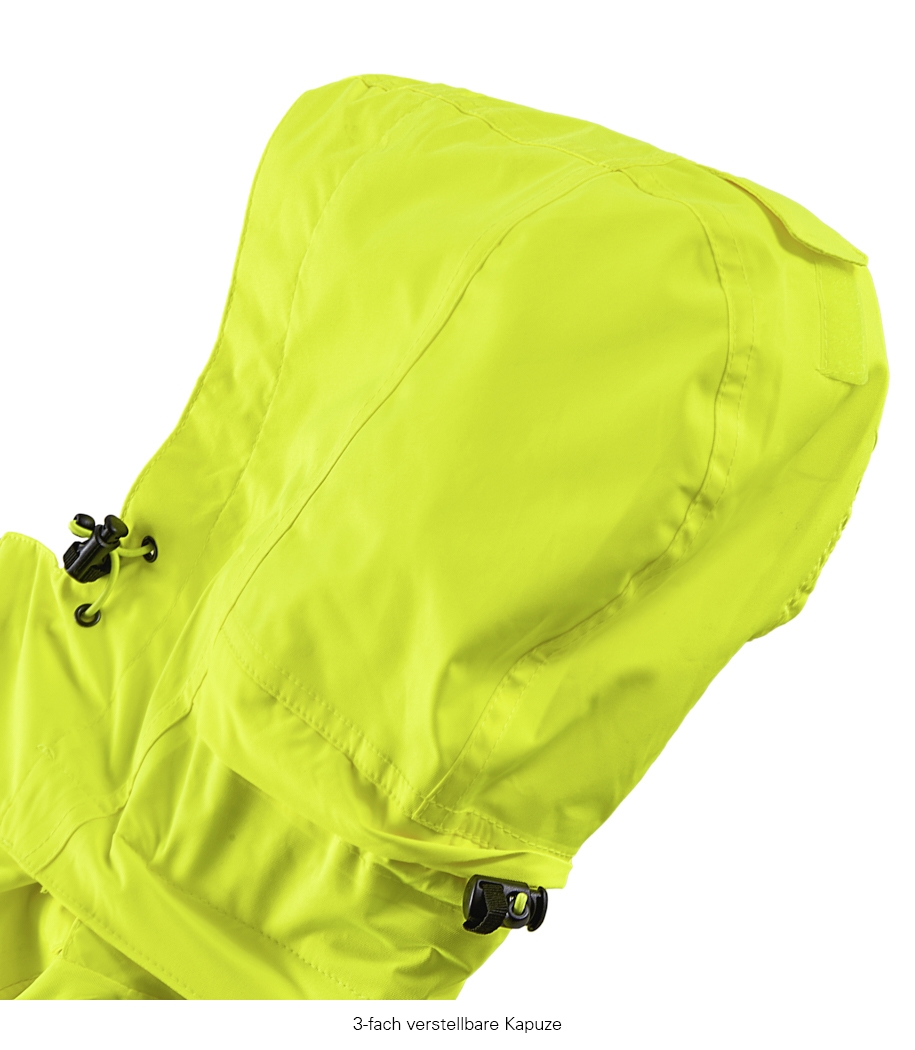 4PROTECT® Warn-Wetterschutz-Jacke TAMPA leuchtgelb/grau