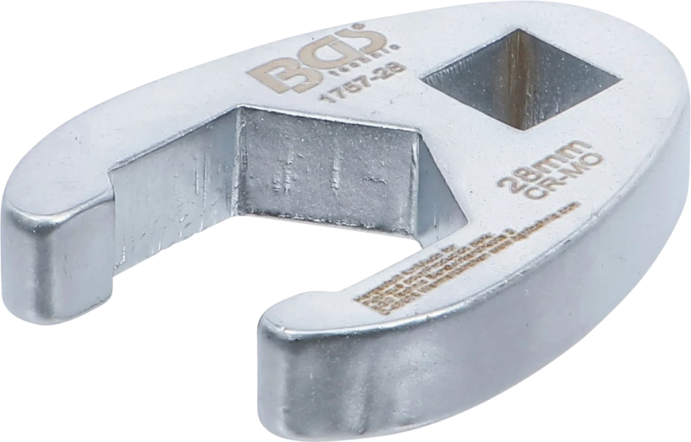 Hahnenfußschlüssel, Antrieb Innenvierkant 12,5 mm (1/2"), SW 28 mm