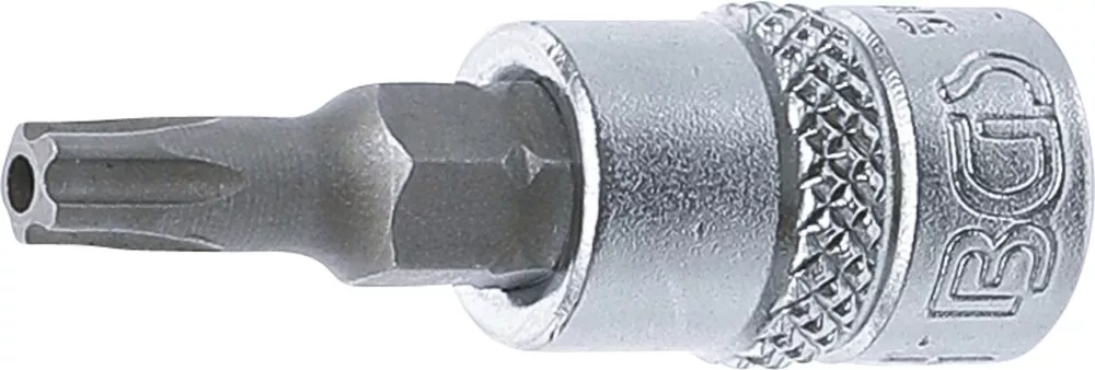 Bit-Einsatz, Antrieb Innenvierkant 6,3 mm (1/4"), TS-Profil (für Torx Plus) mit Bohrung TS25