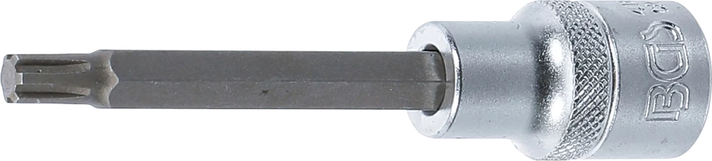 Bit-Einsatz, Länge 100 mm, Antrieb Innenvierkant 12,5 mm (1/2"), Keil-Profil (für RIBE) M7