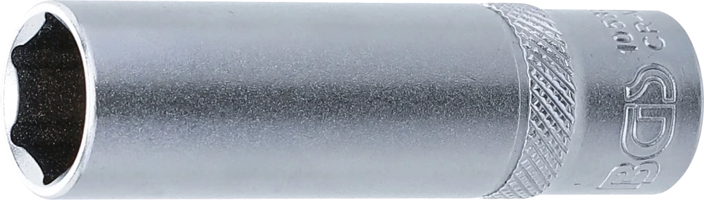 Steckschlüssel-Einsatz Sechskant, tief, Antrieb Innenvierkant 10 mm (3/8"), SW 13 mm