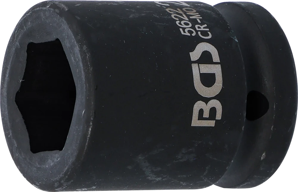 Kraft-Steckschlüssel-Einsatz Sechskant, Antrieb Innenvierkant 20 mm (3/4"), SW 22 mm
