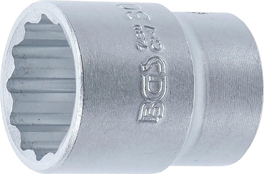 Steckschlüssel-Einsatz Zwölfkant, Antrieb Innenvierkant 20 mm (3/4"), SW 30 mm