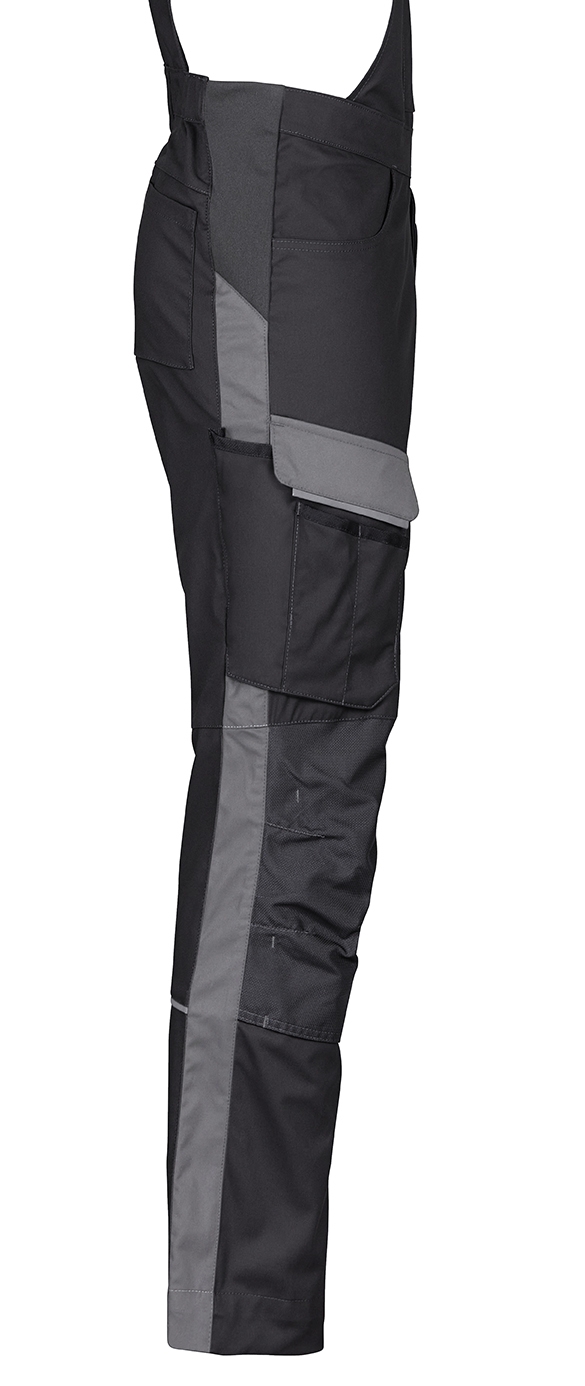 4PROTECT® Workwear Latzhose schwarz/grau