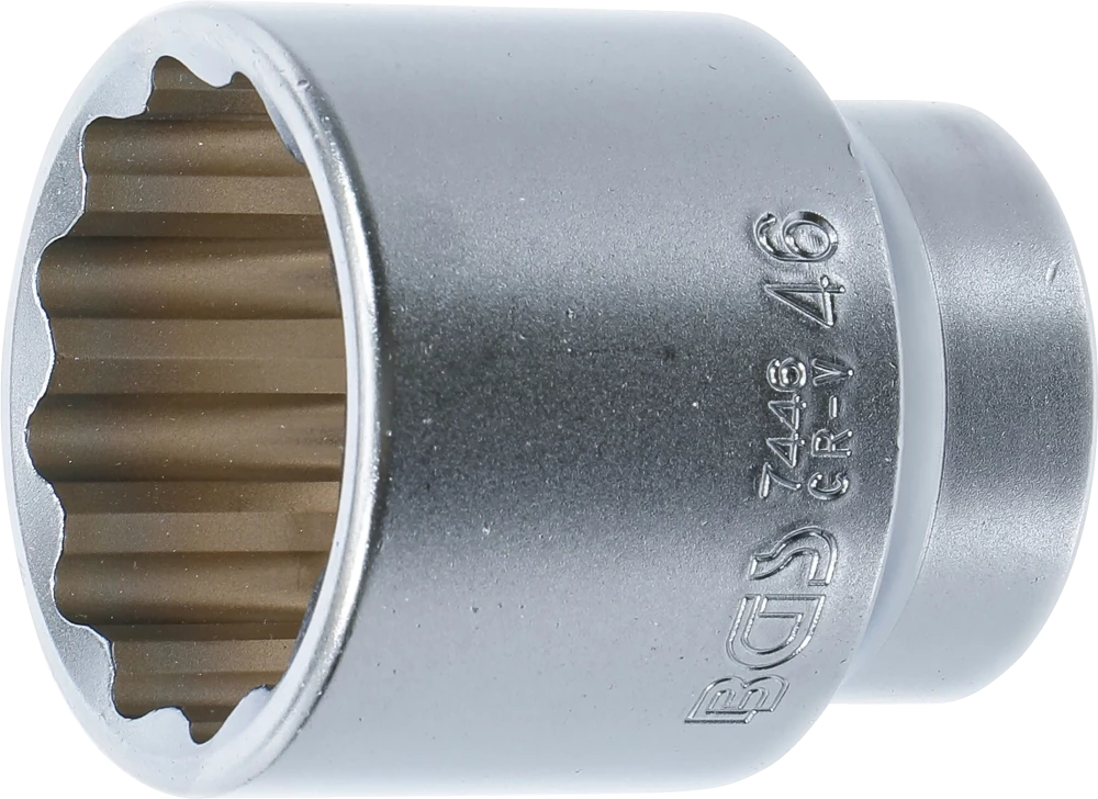Steckschlüssel-Einsatz Zwölfkant, Antrieb Innenvierkant 20 mm (3/4"), SW 46 mm