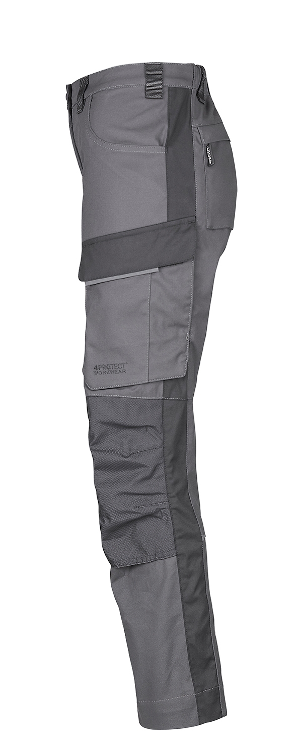 4PROTECT® Workwear Damen-Hose grau/schwarz