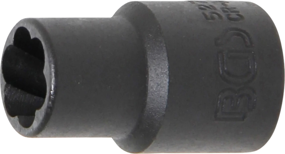 Spiral-Profil-Steckschlüssel-Einsatz / Schraubenausdreher, Antrieb Innenvierkant 10 mm (3/8"), SW 10 mm